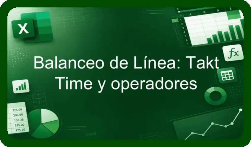 Balanceo de Linea Takt Time y operadores