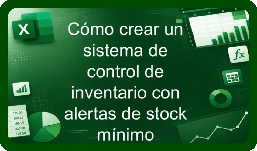 Cómo crear un sistema de control de inventario con alertas de stock mínimo
