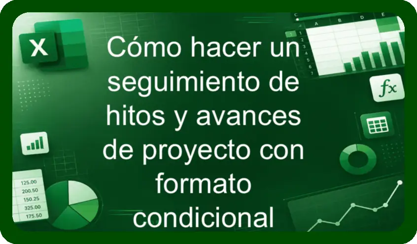 Cómo hacer un seguimiento de hitos y avances de proyecto con formato condicional