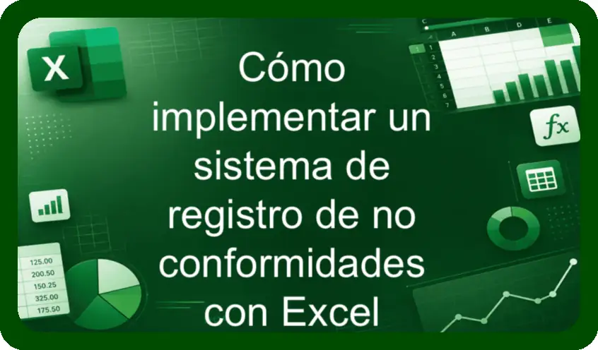 Cómo implementar un sistema de registro de no conformidades con Excel