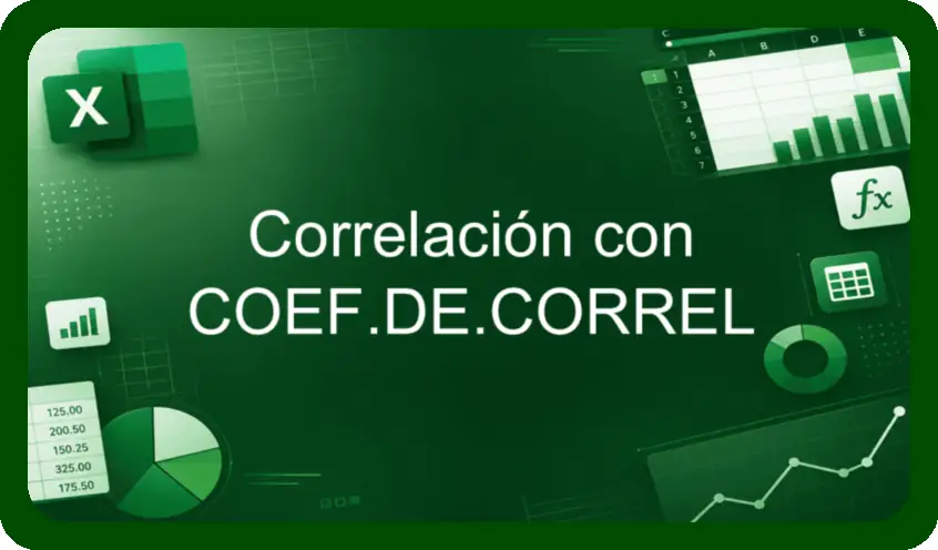 Correlacion con COEFDECORREL