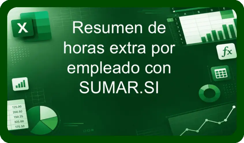 Resumen de horas extra por empleado con SUMAR.SI: Guía completa